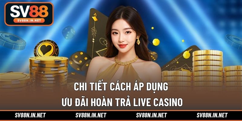 Chi tiết cách áp dụng ưu đãi hoàn trả live casino