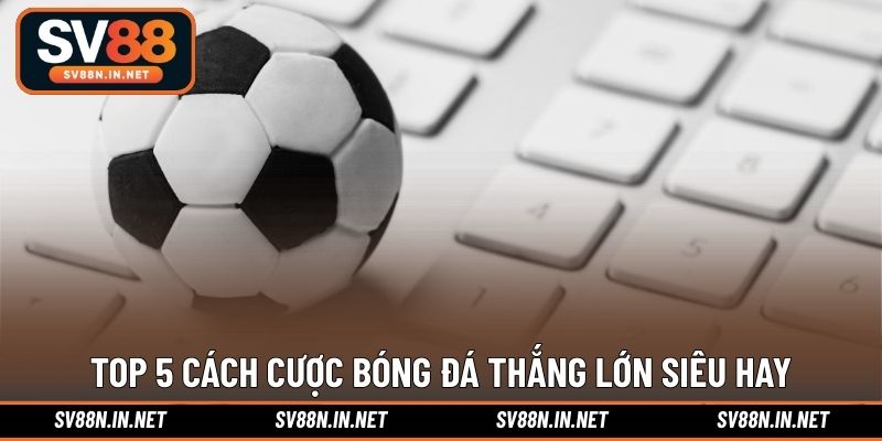 Top 5 cách cược bóng đá thắng lớn siêu hay